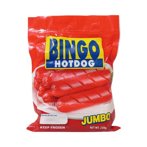 Bingo Hotdog Jumbo VP 250g .